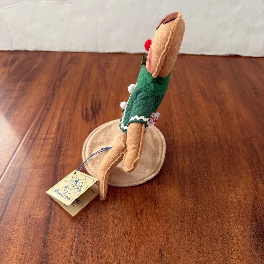 Annalee Christmas Gingerbread 9 inch Man Boy 1992 Poseable Figure USA Made Clean
